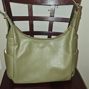 White Elm Olive Shoulder Bag